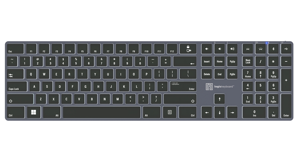 Logickeyboard Windows keyboard TITAN Slimline Keyboard – Windows 